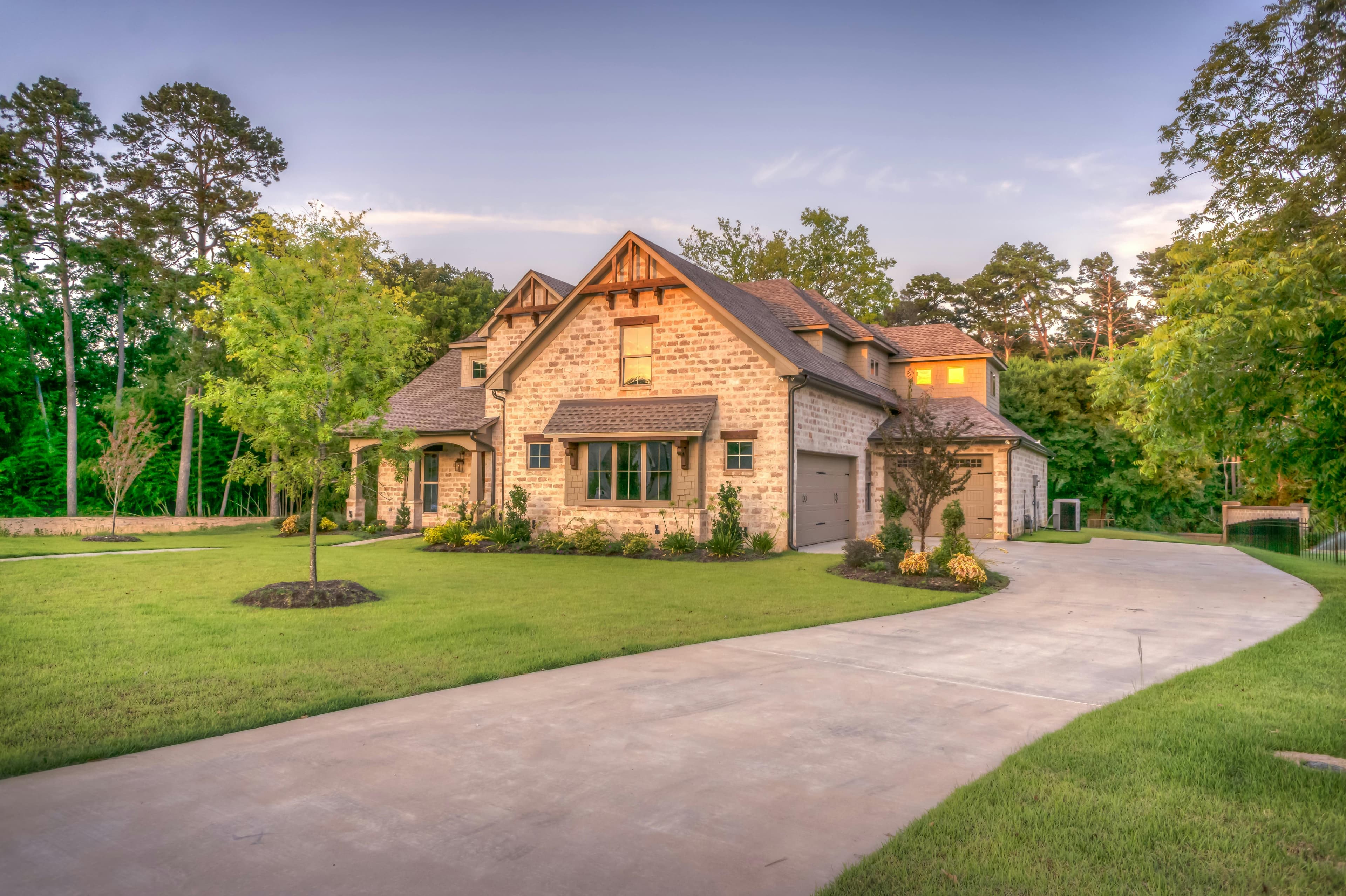 Clean residential exterior